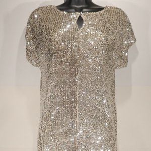Cable and Gauge Women's Sequin top Size Medium
